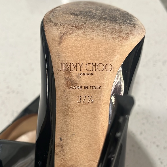Jimmy Choo Anouk Pointy size 37.5 black patent leather heels! - Picture 12 of 13
